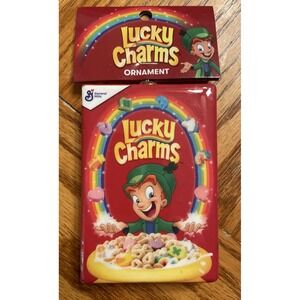 LUCKY CHARMS cereal Christmas Ornament Breakfast Magically Delicious Food Ruz